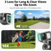 imageDragon Touch 4G LTE Cellular Security Camera 4K Wireless Outdoor Solar Camera 12000mAh 4G or WiFi DuoMode 10x Optical Zoom 360 Pan and Tilt AI Tracking with SIM Card IP66 WeatherResistant