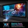 imageElectric Focus Mini Projector with 5G WiFi and Bluetooth Support FHD 1080P Smart Video Projector 12000L Portable Movie Projector with Auto Keystone Compatible with iOSAndroidTV StickHDMIPS5