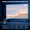 imageWireless Mini Projector with WiFi and Bluetooth 5G Portable Projector Support 4K Movie Video Projection Electric Focus 350ANSI Phone Projector Home and Outdoor Cinema with HDMI Cable