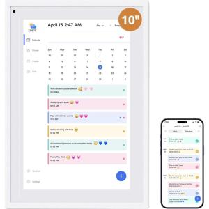 image101quot Digital Calendar Chore Chart  1080P Full HD Interactive Touchscreen Smart Family Planner Hearth Display Digital Wall ampamp Desk Mountable for Seamless Scheduling101 inch