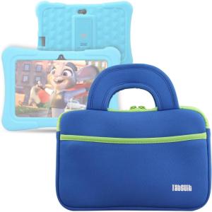 image7quot Tablet Sleeve Bag  Compatible for Dragon Touch MatrixPad Z1 Kids Tablet iPad Mini Galaxy Tab A 80  Accessory Pocket  BlackBlue