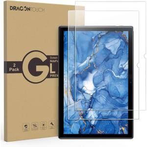 imageDragon Touch Tablet Screen Protector 2 Pack for NotePad 102 and NotePad T10M Tablet Tempered Glass Film UltraClear High Definition Scratch Resistant Bubble Free