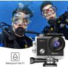 imageDragon Touch 4K30FPS Action Camera Vision 3 20MP 100FT Underwater Camera 170 Wide Angle WiFi Sports Waterproof Cam with Remote 2 Batteries and Mounting Accessories KitVision3 Pro