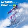 imageDragon Touch 4K30FPS Action Camera Vision 3 20MP 100FT Underwater Camera 170 Wide Angle WiFi Sports Waterproof Cam with Remote 2 Batteries and Mounting Accessories KitVision3 YF