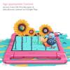 imageDragon Touch Kids Tablet 10 inch IPS HD Display Android Tablets with 32GB Storage 2GB RAM Quad Core Processor KIDOZ PreInstalled KidProof Case Shoulder Strap and Stylus WiFi Only  BluePink