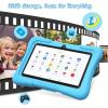 imageDragon Touch Kids Tablet 10 inch IPS HD Display Android Tablets with 32GB Storage 2GB RAM Quad Core Processor KIDOZ PreInstalled KidProof Case Shoulder Strap and Stylus WiFi Only  BlueBlue