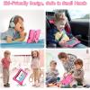 imageDragon Touch Kids Tablet 10 inch IPS HD Display Android Tablets with 32GB Storage 2GB RAM Quad Core Processor KIDOZ PreInstalled KidProof Case Shoulder Strap and Stylus WiFi Only  BluePink