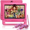 imageDragon Touch Kids Tablet 10 inch IPS HD Display Android Tablets with 32GB Storage 2GB RAM Quad Core Processor KIDOZ PreInstalled KidProof Case Shoulder Strap and Stylus WiFi Only  BluePink
