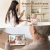 imageDragon Touch Large Digital Picture Frame 215 inch Screen WiFi Digital Photo Frame Display 32GB Storage AutoRotate Share Photos via App Email Cloud Classic 21Not TouchscreenBlack Border