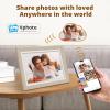 imageDragon Touch Large Digital Picture Frame 215 inch Screen WiFi Digital Photo Frame Display 32GB Storage AutoRotate Share Photos via App Email Cloud Classic 21Not TouchscreenWhite wood
