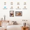 imageDragon Touch Large Digital Picture Frame 215 inch Screen WiFi Digital Photo Frame Display 32GB Storage AutoRotate Share Photos via App Email Cloud Classic 21Not TouchscreenWalnut wood