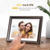 imageDragon Touch Large Digital Picture Frame 215 inch Screen WiFi Digital Photo Frame Display 32GB Storage AutoRotate Share Photos via App Email Cloud Classic 21Not Touchscreenchoco brown