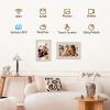 imageDragon Touch Large Digital Picture Frame 215 inch Screen WiFi Digital Photo Frame Display 32GB Storage AutoRotate Share Photos via App Email Cloud Classic 21Not TouchscreenWhite wood
