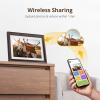 imageDragon Touch Large Digital Picture Frame 215 inch Screen WiFi Digital Photo Frame Display 32GB Storage AutoRotate Share Photos via App Email Cloud Classic 21Not Touchscreenchoco brown