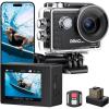 imageDragon Touch 4K30FPS Action Camera Vision 3 20MP 100FT Underwater Camera 170 Wide Angle WiFi Sports Waterproof Cam with Remote 2 Batteries and Mounting Accessories KitVision3 YF