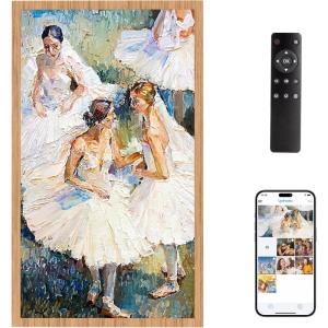 imageDragon Touch Large Digital Picture Frame 215 inch Screen WiFi Digital Photo Frame Display 32GB Storage AutoRotate Share Photos via App Email Cloud Classic 21Not Touchscreen215 inchWood