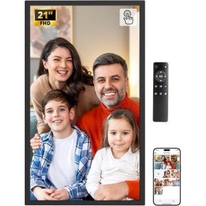 imageDragon Touch Large Digital Picture Frame 215 inch Screen WiFi Digital Photo Frame Display 32GB Storage AutoRotate Share Photos via App Email Cloud Classic 21Not Touchscreen215Inch Black