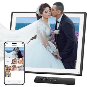 imageDragon Touch Large Digital Picture Frame 215 inch Screen WiFi Digital Photo Frame Display 32GB Storage AutoRotate Share Photos via App Email Cloud Classic 21Not Touchscreenblack19 inch43