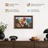 imageDragon Touch Digital Picture Frame  156 Inch WiFi Large Digital Photo Frame with 32GB Storage FHD Touch Screen Easy Setup to Share Photos or Videos Remotely via Vphoto App from AnywhereWood Brown