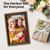 imageDragon Touch Digital Picture Frame  156 Inch WiFi Large Digital Photo Frame with 32GB Storage FHD Touch Screen Easy Setup to Share Photos or Videos Remotely via Vphoto App from AnywhereWood Brown
