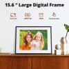 imageDragon Touch Digital Picture Frame  156 Inch WiFi Large Digital Photo Frame with 32GB Storage FHD Touch Screen Easy Setup to Share Photos or Videos Remotely via Vphoto App from Anywhere156 Inch Black