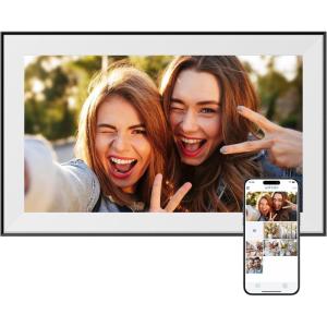 imageDragon Touch Digital Picture Frame  156 Inch WiFi Large Digital Photo Frame with 32GB Storage FHD Touch Screen Easy Setup to Share Photos or Videos Remotely via Vphoto App from Anywhereblack156