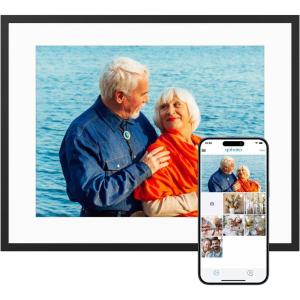 imageDragon Touch Digital Picture Frame  156 Inch WiFi Large Digital Photo Frame with 32GB Storage FHD Touch Screen Easy Setup to Share Photos or Videos Remotely via Vphoto App from Anywhere156 Inch Black